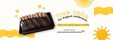 August Free Cake Banner